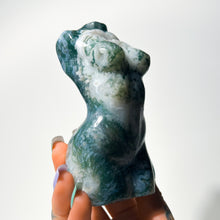 Load image into Gallery viewer, Moss Agate • Large Venus Body Carving • ~12cm • G
