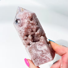Load image into Gallery viewer, Pink Amethyst Druzy • Tower • P125
