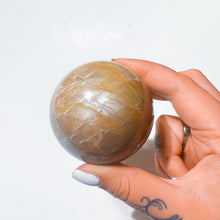 Load image into Gallery viewer, Peach Moonstone • Sphere • P66
