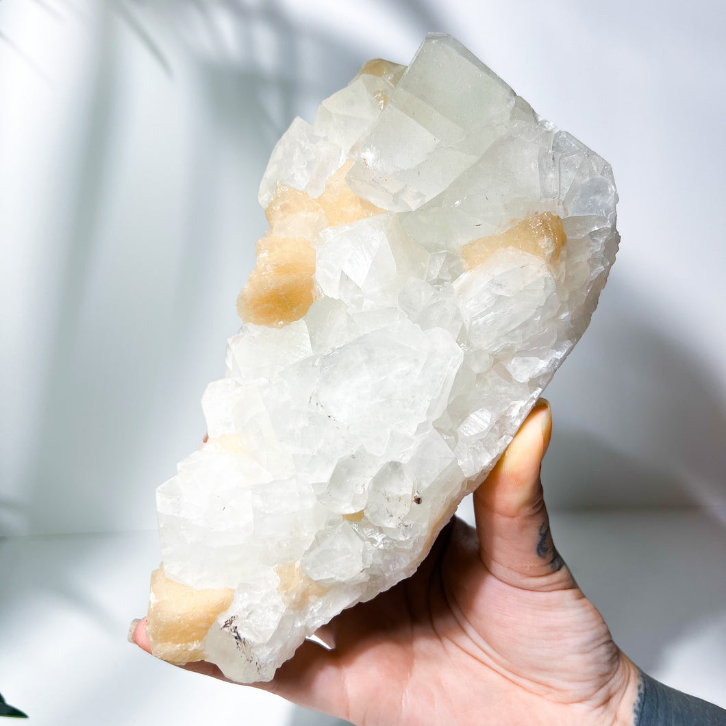 Zeolite C: Diamond Apophyllite with Stilbite • 1.1kg